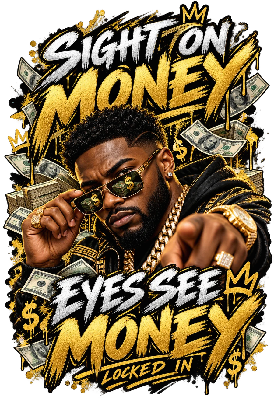Artwork Sight on Money · Locked In, proposé pour personnalisation