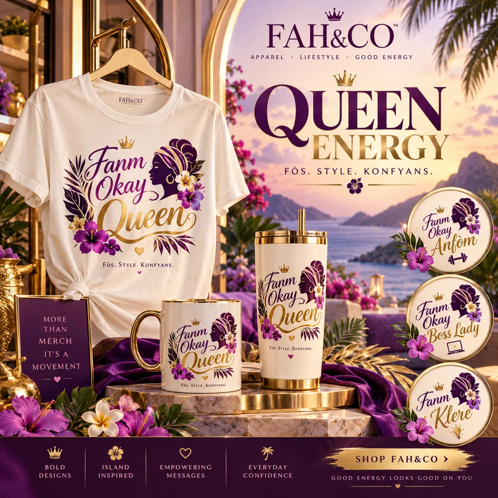 Queen Energy : simulation numérique de T-shirt, mug et tumbler assortis